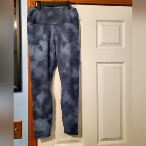 No Bull Women's Tie-Dye High-Rise Matte‎ Tight 28" - Slate & Ink Tie-Dye / M